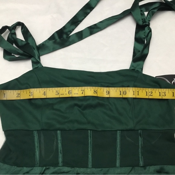 Lulu's Deep Green Layered Maxi Dress - Picture 6 of 12